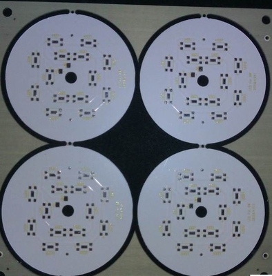 1layer printed cirucit board aluminum materail 1.0mm thickness white mask black silkscreen surface osp for 3528 led pcb