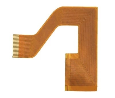 printed circuit board 2laye flexible pcb production yellow cover film surface ENIG
